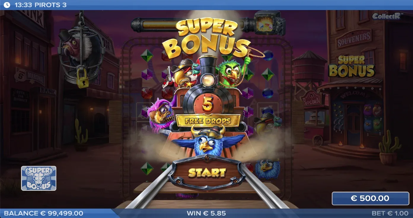 Pirots 3 Bonus-Modus