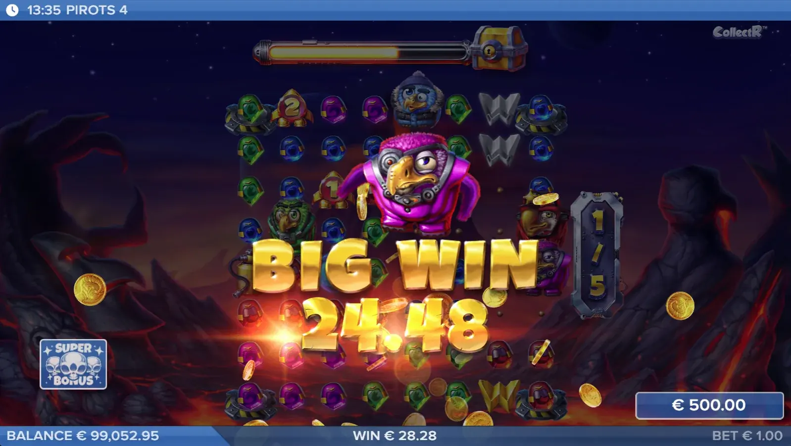 Pirots 4 Inferno Big Win